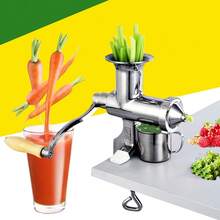 Manual Stainless Steel Citrus Juicer, Handheld Fruit And Vegetable Press, Easy-To-Clean Manual Juice Extractor For Daily Home Use - Silver - View 6