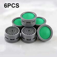6pcs Faucet Pressure Booster Filter, Suitable For Kitchen, Sink And Bar Faucet, Universal Size, Easy To Replace And Install, Effectively Save Water, Filter Impurities And Prevent Splashing - Multicolour - View 9