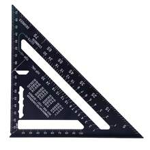 7 Inch Woodworking Triangle Ruler, Woodworking Measuring Ruler, Aluminum Alloy Marking Tool, Precision Woodworking Right Angle Ruler, Woodworking Tools, Protractor Right Angle Ruler, Suitable For Home Decor And Design Projects - 7 Inch - View 13