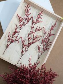 26/55/110/150/300pcs Mini Artificial Baby's Breath And Other Artificial Flowers - For Resin Mold Art And Handicrafts, Colored Bouquets For Hair Accessories, Wedding Wreaths, Table Flowers, Home Decor - For Resin Mold Art And Handicrafts, Ivory White Bouquets For Hair Accessories, Wedding Wreaths, Table Flowers And Home Decor - Red Lover Grass - View 2