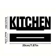 1pc Wooden Letter Table Sign, Chef Hat Beard Spatula Rolling Pin Decor, Freestanding Wooden Block Decoration, Suitable For Kitchen Countertop, Shelf, Tiered Tray, Rustic Kitchen Home Decor, Housewarming Gift, Kitchen Decoration And Accessories, Kitchen Essentials - A - View 11
