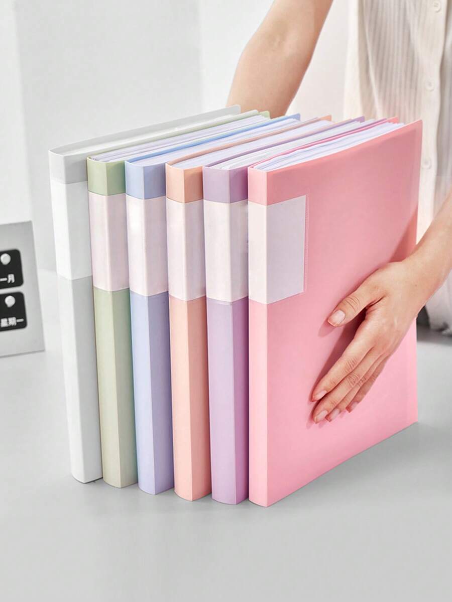 Student-Specific Transparent Multi-Layer A4 Paper Storage Folder, Document Organizer, Back-To-School Essential, Study Material, Exam Paper, Sheet Music, Music Score Holder, Thickened Loose-Leaf Durable - Single Piece - View 1