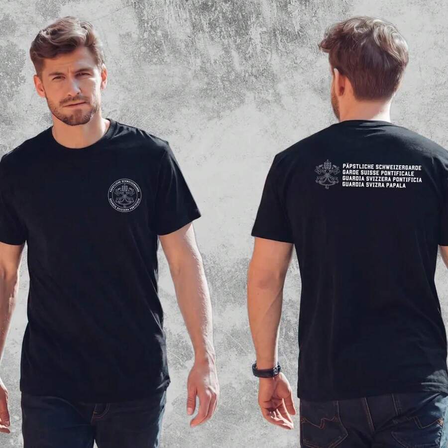 Men T-Shirts - 黑色 - 查看 1
