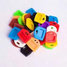 10pcs/Pack, Multiple Colors Available, With Labels, 2.8cm/1.1in Retractable Key Identifiers, Suitable For Most Keys, Soft Touch Key Covers, With Identification Labels, Easy To Identify Door Keys - Fashionable, Easy To Install, Includes Blank And Pre-Printed Labels - Multiple Styles - View 6