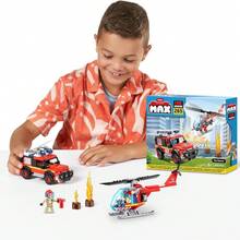 ZURU - Max Blocks City Series FIRE ADVENTURE Fire Truck Building Blocks Toy Educational Toy Holiday Gift Boys Toy Interactive Toy 6 Years And Up - Multicolor - View 3