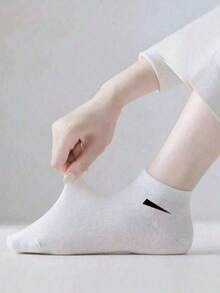 15 Pairs Unisex Socks, Sports Socks, White/Black/Gray Short Socks, Invisible Socks, Solid Color Minimalist Fashion, Suitable For Casual Daily Wear - Multicolor - View 2
