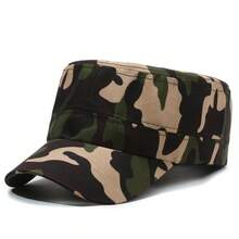 1 Stück Camouflage Flachkappe Baseballkappe, verstellbar und atmungsaktiv, geeignet für Outdoor-Sport, Frühling/Herbst-Reisen, Strandurlaub und Freizeitpartys - Verschiedenfarbig - Übersicht 9