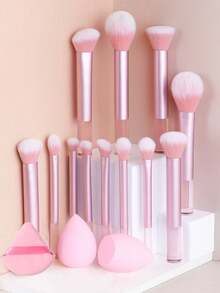 12pcs Makeup Sponges Are The Ideal Gift For Beginners And Girlfriends - Baby Pink - View 2