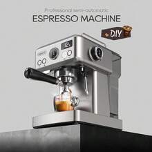 HiBREW H10A Semi-Automatic Espresso Machine , Adjustable Temperature And Cup Volume, 58mm Commercial-Grade Portafilter, 1.6L Large Capacity Removable Water Tank, OPV+NTC Dual Temperature Control Protection, Cold Brew And Hot Extraction Dual Modes - 查看 1