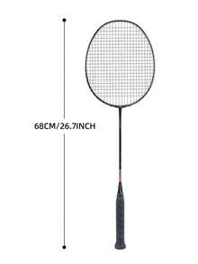 SALYWEE NOVA 5U Lightweight Full Carbon Badminton Racket, T700+24T High Elasticity Carbon Frame, Supports Up To 32lbs Tension, 305±5mm Balance, With Free Bag, Fast Precise Control For Return, Training & Competitions For Intermediate Players - Black - View 12