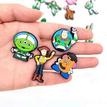 Disney Cartoon Theme Toy Cowboy Racing Stitch Clog Shoe Charms, Cute Decorative Stickers For Children's Fashion Personalized Shoe Surface Decoration Accessories - Multicolor - View 8