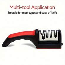 4-Stage Professional Knife Sharpener - High Precision Sharpening Stones, Tungsten Steel, Diamond And Ceramic Sharpening Stones, With Non-Slip Handle - Easy To Use, Fast Sharpening, Long-Lasting Performance, Suitable For Father's Day - A - View 6