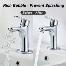 6pcs Faucet Pressure Booster Filter, Suitable For Kitchen, Sink And Bar Faucet, Universal Size, Easy To Replace And Install, Effectively Save Water, Filter Impurities And Prevent Splashing - Multicolour - View 6