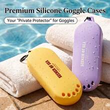 Goggle Case Silicone Anti Scratch Breathable Protective Box For Swim Goggles Youth Adults - Multicolor - View 2