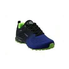 46 Blue Sport Lightweight Shoes, Men's Trail Trekking Running Sneakers - Blue - View 6