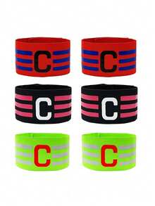 Football Sports Accessories Anti-Slip Captain C Armband Sleeve Patch Green Yellow Blue Orange Red Fuchsia 6 Colors Available - Multicolor - View 19