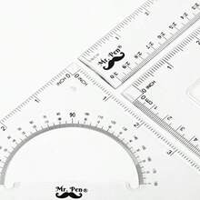 Protractor, Math Set - 3 Pack, Square Ruler Protractor For Geometry - Transparent - View 6