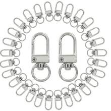 50pcs Zinc Alloy Swivel Gate Keychains, Metal Clasps, For Jewelry Accessories, DIY Keychain Jewelry Making Accessories - Keychain - View 3