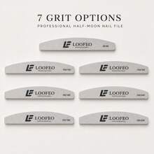 12pcs Professional Nail File Double Sided Dual Grit 80/100/150/180/240 - Multicolor - View 2