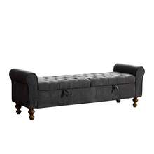 Sofa Bed Frame Charcoal Grey – Velvet Upholstery - 深灰色 - 查看 11