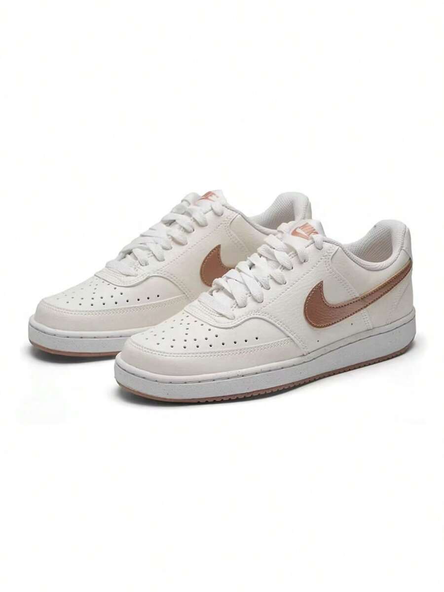 Nike New COURT Minimalist Versatile Durable Women's Low-Top Casual Sneakers - Sail White - View 1