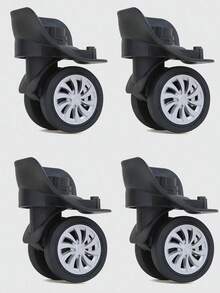 2pcs/4pcs Trolley Suitcase Universal Wheel Accessories Suitcase Repair Wheels Suitcase Universal Wheel, Luggage Accessories Universal Wheel Suitcase Casters Cloth Suitcase Suitcase Wheels Suitcase Accessories Replacement Trolley Wheel, Suitcase Wheel Accessories Trolley Suitcase Classic Rollers Suitcase Replacement Wheel Travel Accessories. - 黑色 - 查看 7