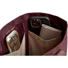 Bellroy City Tote - Burgunderrot 578T - Taupe - Übersicht 11