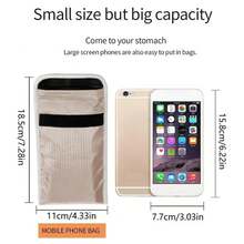 Signal Blocking Faraday Bag Cell Phone Signal Gps Blocking Anti-Spying Bag Tablet Phone Signal Blocking Info Security Protection - One Size - View 2