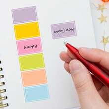 1020/510pcs Colorful Random Color Self-Adhesive Label Stickers, [510pcs/Roll]Waterproof Writable Self-Adhesive Identification Labels, Canned Food Labels, Food Storage Labels, Gift Bag Sealing Stickers, Waterproof Colorful Coded Index Labels - Vibrant, Durable Self-Adhesive Labels, Suitable For Organizing, Marking And Personalized Name Labels - Multicolor - View 4