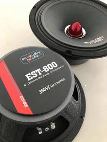Par de altavoz de 8" Open Show EST-800 Eleven Audio color negro y rojo - Negro - Ver 4