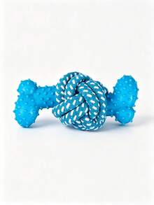 1pc Dog Toy, Textured Rubber Bone Toy, Braided Rope Knot Chewing Toy, Durable Dog Chew Toy, Pet Dental Rope Knot Toy, Suitable For Indoor Play, Outdoor Lawn Interaction, Dog Tug-Of-War, Dog Chewing, Small To Medium Dog Toy, Outdoor Dog Walking Play Toy, Durable And Tear-Resistant, Washable And Odor-Resistant, Dog Ball, Dog Toy - Multicolor - View 13