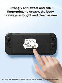 New Switch 2 (2025) 遊戲主機配件 1件裝 疲憊鴨圖案保護殼，相容於 Switch 2、Switch NS/Switch OLED/Lite，Switch 遊戲主機配件收納袋保護套，適合 Switch 玩家的浪漫禮物 - 彩色 - 查看 3