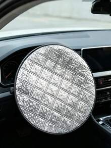 Steering Wheel Cover Sun Shade For Car, With Waterproof Car Seat Cover Protector, Foam Car Steering Wheel Sunshade, Foldable UV Protection Steering Wheel Cover, Car Seat Cover, Black Car Seat Cover, Front Seat Protector, Effectively Blocks Sunlight, Protects Steering Wheel, Suitable For Sedan And SUV, Easy To Carry, Ideal For Daily Commute, Travel And Camping - Multicolor - View 7