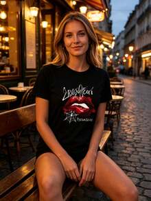 Women T-Shirts - 黑色 - 查看 1