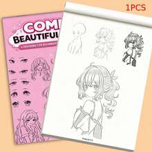 Anime Character Drawing Practice Book, 24-Page Manga Sketch & Tracing Workbook With Outline Templates For Beginners, Drawing Guide For Art Practice - One Size Fits All - View 8