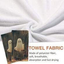 2/4/48pcs Halloween Series Forest Swing Ghost Pattern Printed Kitchen Towels - Super Soft, Highly Absorbent Polyester Tablecloths And Hand Towels, Perfect For Holiday Decor, Kitchen Decor, Party Decor. - Multicolor - View 6