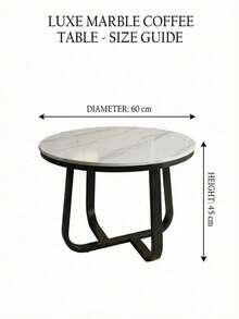A Modern Minimalist Round Small Apartment Living Room/Bedroom Table/Small Coffee Table For Home Use, Simple And Creative Tea Table - White - View 2