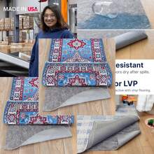 Vinyl Lock - 8' - Felt And EVA - Non-Slip Rug Pad For Vinyl, Luxury Vinyl Plank LVP Flooring - Grey - View 1
