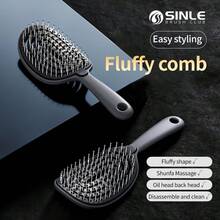 Sleek Black Detangling Comb-Instantly Clears Away Tangled Hair; Suitable For Wet Or Dry Use And Easy To Clean. - Multiple Styles - View 9