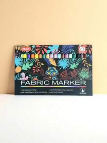 20/40 Colors Fabric Markers, Fine Tip Fabric Painting Pens, Washable Non-Bleeding T-Shirt Painting Pens, Canvas DIY Hand-Drawn Pens, Back To School Halloween Arts And Crafts Supplies - Fabric Marker - View 7