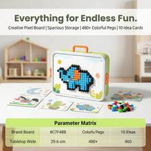 This 3D Mushroom Puzzle Is Designed Based On Montessori Educational Philosophy, With Rich Shape Combination Gameplay That Can Unlock Children's Creative Potential And Cultivate Focus, Making It A Perfect Gift For Birthdays, Halloween, And Christmas. - Mint Green - View 11