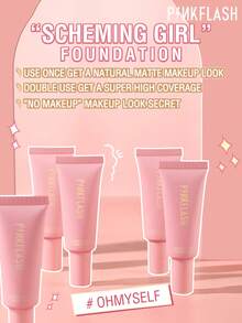 PINKFLASH Foundation Matte Tahan Lama 25g, Tekstur Halus Ringan, Tidak Terasa Berat Seperti Topeng, Formula Pengontrol Minyak, Tahan Keringat dan Anti Luntur - #3 BEIGE HANGAT - View 2