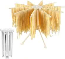 Secador de pasta plegable con 10 peldaños extensibles, asa de transporte integrada, escurridor de espaguetis - Ver 5