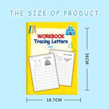 ABC 26 Letters Upper And Lower Case English Handwriting Practice Book Pen Control Training Letter Stickers - Yellow - View 7