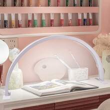 USB Powered Aluminum Nail Lamp, Crescent-Shaped Shaped Beauty Light, Matte Finish, Button Switch Control, Suitable For Nail Art, Eyelash Extensions, Tattoo, Eyebrows, Skincare - Ideal For Nail Enthusiasts And Beauty Professionals, Nail Salons - Half-moon Nail Lamp - View 4