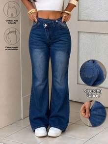 Women Jeans - Medium Wash - View 1