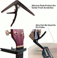 Kit para Guitarra Acústica 66 Piezas con Cuerdas de Guitarra Acústica Afinador Capo Guitarra Cejilla Púas Correa Herramientas para Guitarra Kit de Reparación y Mantenimiento Completo - 1 - Ver 11
