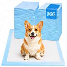 100 Diaper Training Mat For Dogs Pads 33x45 Blue - 100 Pieces (45cm X 33cm) - View 1