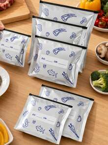 30/10/2pcs Opaque Sealed Food Storage Bags, Extend Food Shelf Life, Sealed Food Packaging Bags, Freezer Storage Bags, Refrigerator Storage And Organization, Kitchen Essential Tools, Home Decor, Gifts - View 3