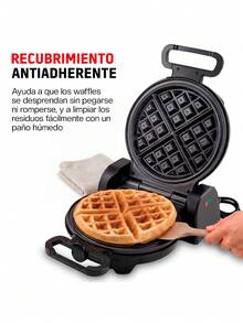 Redlemon Waflera Eléctrica Vertical Antiadherente con Bordes Antiderrames Compacta - Tipo de Enchufe A USA (110-127V) - Ver 5